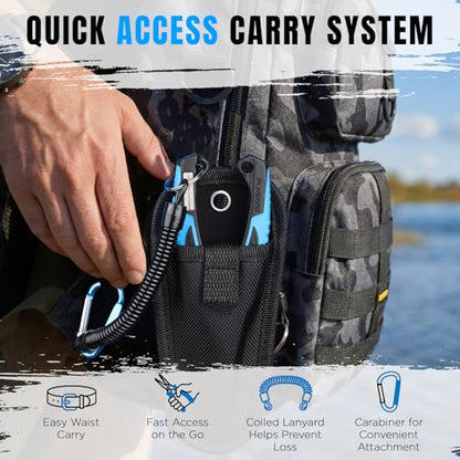 PLUSINNO Fishing Gear, Fishing Tools, Fishing Accessories, Corrosion Resistant Fishing Pliers Kit, Fishing Knife, Floating Fish Lip Gripper Fishing Gifts for Men, Gifts for Fishermen - style: 2pcs Fishing Tools
