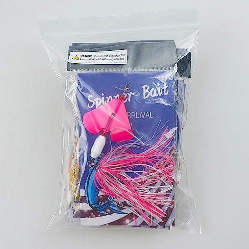 6PCS Bass Spinner Baits Buzz Bait Hard Metal Fishing Jigs for Bass Trout Pike Salmon Multi-Color Spoon Spinner Bait Saltwater Freshwater - color: B - 6PCS