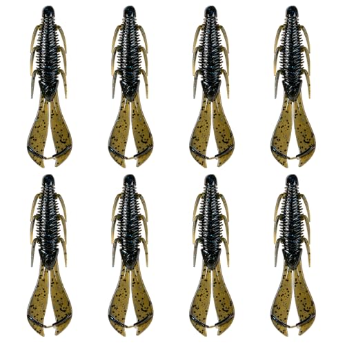 6th Sense – Bodega Craw 3.5 Soft Plastic Craw, Finesse Bass Fishing Lure for Flipping, Pitching, and Jig Trailers – Made in the USA - color: Nirvana