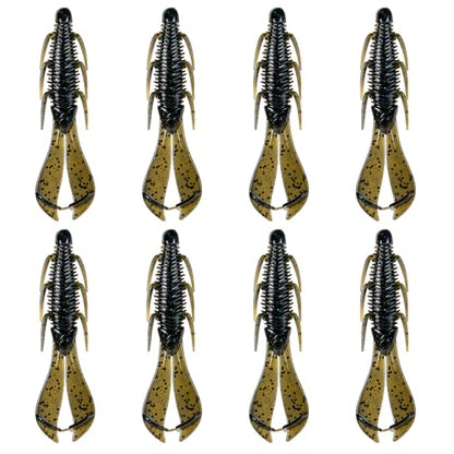 6th Sense – Bodega Craw 3.5 Soft Plastic Craw, Finesse Bass Fishing Lure for Flipping, Pitching, and Jig Trailers – Made in the USA - color: Nirvana