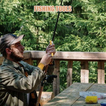INOOMP Portable Hand Operated Fishing Knot Tying Tool Hook String Knotter Device for Snell and Bass Hooks Easy to Use Line Tyer with High Tension Strength Random Color Random Color