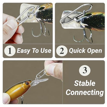 Atibin Stainless Steel Fishing Leader Wire High Strength Fishing Leaders Strong Saltwater Snap Wire Leader Line White Nickel - size: Size #3 (9.8in-40lb) 30pcs