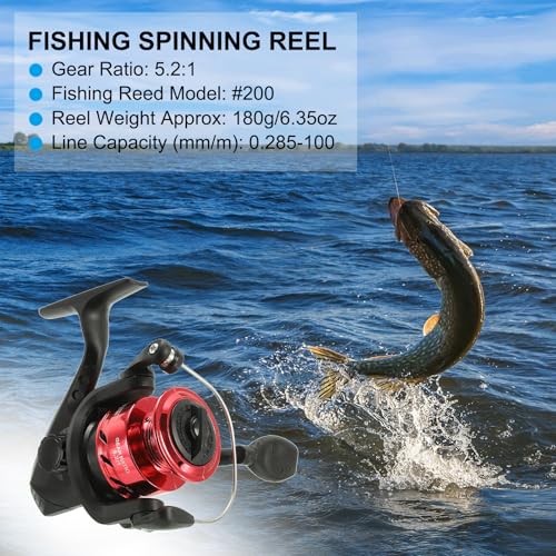 PATIKIL Fishing Reel Left/Right Interchangeable Handle - color: Red