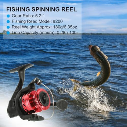 PATIKIL Fishing Reel Left/Right Interchangeable Handle - color: Red