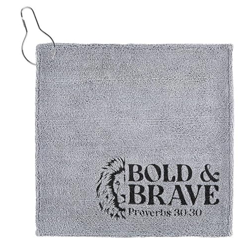 Living Grace Microfiber Towel Set - 12" Square Towels for Fishing Gym Golf Football, 6-Count, Bold & Brave - color: Bold & Brave