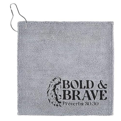 Living Grace Microfiber Towel Set - 12" Square Towels for Fishing Gym Golf Football, 6-Count, Bold & Brave - color: Bold & Brave