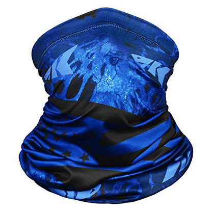 KastKing Sol Armis Neck Gaiter - UPF 50 Face Mask - UV Sun Protection Mask for Men & Women, Fishing, Hiking - color: G: Blue Patriot (Size: 19"x9.5"), size: One Size