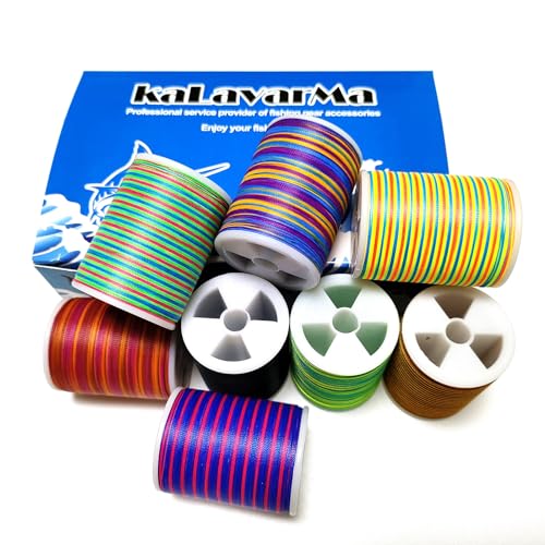 (8pcs*240yd) Kalavarma Rod Wrapping Thread for Fishing Rod Wrapping Thread Rod Building Repair - style: NCP klm056