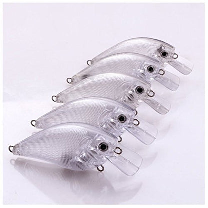 Blank Hard Lures Kit Unpainted Fishing Baits Sets Crankbait Wobblers Freshwater Fish Lure Wobblers Minnow Lure Bodies Fishing Tackle - color: 25pcs 8CM