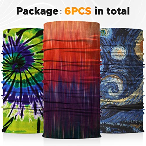 JOEYOUNG Headwear, Bandana, Neck Gaiter Head Wrap Headband Balaclava Magic Scarf - color: A-fantasy 1