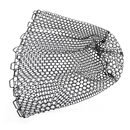SUNGOOYUE Fishing Net Replacement 79cm 31.1in PVC Fishing Landing Mesh Landing Net Replacement with Deepened Soft Flexible Rubber Head for Angler Freshwater Saltwater