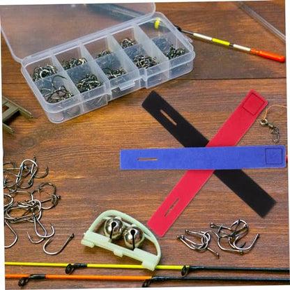 balacoo 12pcs Fishing Pole Holder Fixed Band Belt Straps Rod Carrier for Casting Fly Fishing
