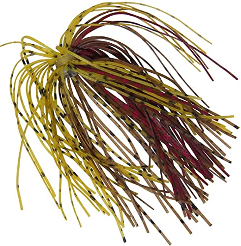 Silicone Jig Skirts Spinnerbait Skirts 50 Strands Bass Fishing Lure Skirts Replacement for DIY Spinner Baits Buzzbaits Squid Jig Accessories - style: A-12 Packs