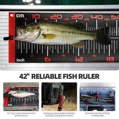Fishing Tool Kit with Fish Gripper, Portable Fish Scale, Stainless Steel Soap & Measuring Ruler – Saltwater Resistant Tackle Accessories for Freshwater and Saltwater Anglers (Black) - color: Black, 3-in-1 Kit