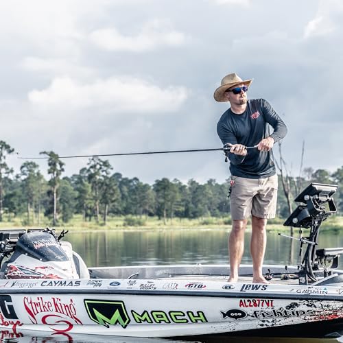 Lew's MACH 2 Spinning Reel and Fishing Rod Combo, IM8 Graphite Blank Fishing Rod, Right or Left-Hand Retrieve, Winn Dri-Tac Ultra Handle, Black/Green - size: 7'2"