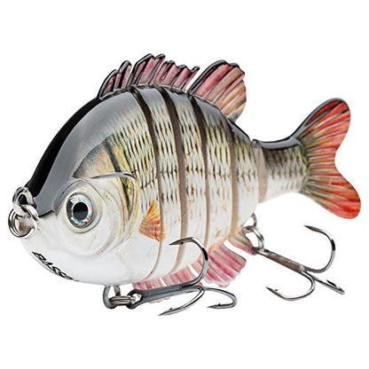 BASSDASH SwimPanfish Multi Jointed Panfish Bluegill Swimbaits Hard Topwater Bass Lures Fishing Lure Crank Saltwater 3.5in/0.85oz - color: Carp