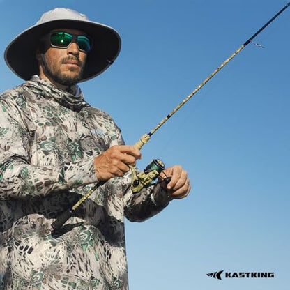 KastKing Spartacus Defender Twin-Tip Fishing Rod and Reel Combo, Spinning & Baitcaster Combo, KastFlex IM7 Graphite 2-Piece Blanks with Backup Tip Section, PTS System, EVA Handles - style: Spin-6'0" L-500 Reel (2pcs+ Extra Tip)
