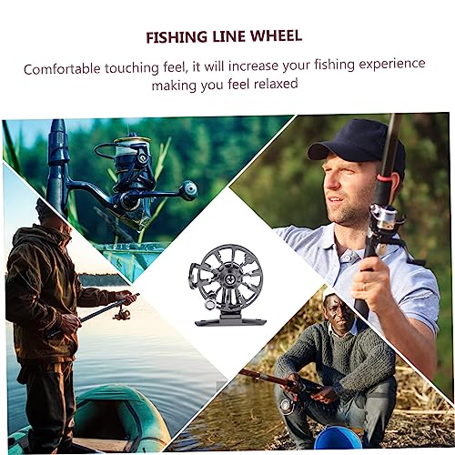 Kisangel 1pc Fish Reel Fish Line Spooler Handle Fly Reel Fishing Reel Spooler Fishing Kit Ice- Accessory Professional Tool Rod Accessory Old Fashioned Winding Machine