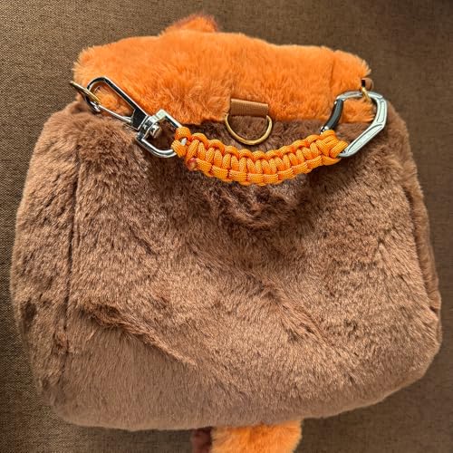 HERCULES Paracord Keychain Set – 2 Pack Lanyard Rope with Aluminum Clip, Durable Paracord Wrist Strap for Outdoor Activities, Orange - style: Orange