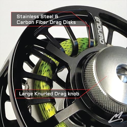 MAVRK USA Fly Fishing Reel | Large Arbor Closed Cage & Micro Reels | Euro Nymph & Floating Line | Ultra Lightweight, High Capacity, CNC Machined, Smooth Drag System - style: Enduro Floating 1/3