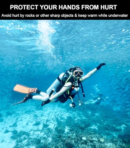 SUJAYU 3mm Neoprene Gloves Diving Gloves Wetsuit Gloves, Anti Slip Fishing Gloves Surfing Glove with Adjustable Wrist Strap, Water Proof Gloves Pool Glove Swim Gloves Ice Fishing Gloves - size: X-Small