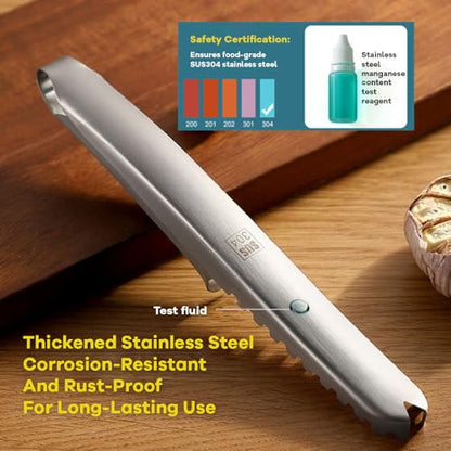 2PCS Fish Scaler, Thickened Stainless Steel Fish Scale Remover, Efficient Fish Scaler Remover No Mess, Sturdy Fish Descaler Tool with Non-Slip Handle, Fish Scaler Tool, Fish Scraper