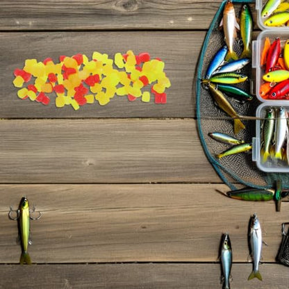 TOYANDONA Silicone Fake Corn Fishing Bait with Lifelike Shape 150pcs Soft Floating Artificial Corn Lure Emits Natural Appeal Underwater for Carp and Trout for Freshwater and Saltwater