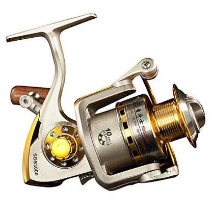 Diwa Spinning Fishing Reels for Saltwater Freshwater 1000 2000 3000 4000 5000 6000 Series Fishing Spool Left/Right Interchangeable Trout Carp Spinning Reel Light and Smooth - style: 5000