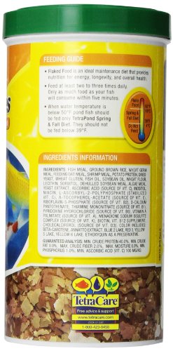 TetraPond Pond Flakes, Complete Nutrition for Smaller Pond Fish, Food for Goldfish and Koi, 6.35 Ounces (Pack of 2) - size: 6.35 Ounce (Pack of 2), style: Original