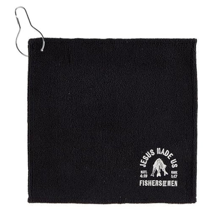 Living Grace Microfiber Towel Set - 12" Square Towels for Fishing Gym Golf Football, 6-Count, Fishers of Men - color: Fishers of Men