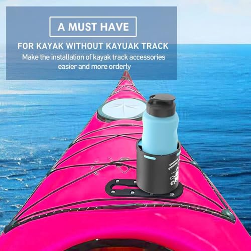 Kayak Track Kayak Low Profile Track,Kayak Rail,Kayak Accessories Mount Track,Kayak Gear Track for Fishing Rod Holder,Kayak Rail Track for Paddle Holders Fish Finder,Cup Holder,Anchor Cleats - size: 7inch2pcs