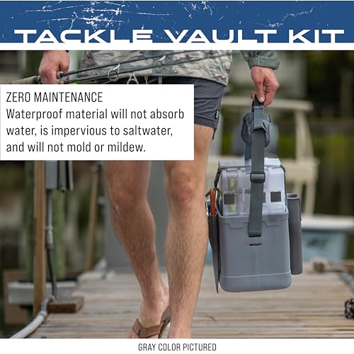 FROGG TOGGS EVA Tackle Vault, Lightweight, Customizable Fishing Tackle Bag - color: Black, style: 3700 Kit