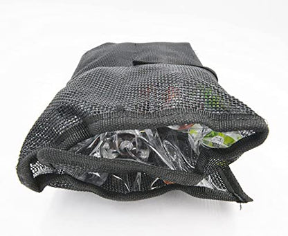 Fishing Lure Set of 6 Trolling Saltwater Skirted Lures: Rigged Lures and Black Bag Included. Catch Any Predatory Pelagic Fish in The Ocean Including Dolphin, Tuna, and Wahoo! - size: 9 inch