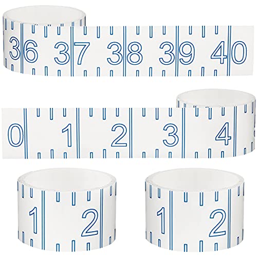 4 Pieces 40 Inch Fish Rulers Fish Measuring Tape Sticker for Boat Transparent Waterproof Adhesive Ruler Tape Fishes Measure Board for Fishing Accessories(Blue) - color: Blue