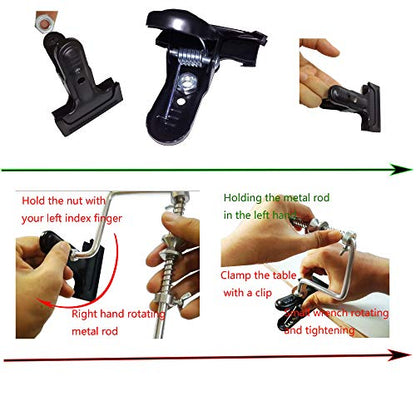 Fishing Line Spooler Silver Reel Winder Spool Tackle Winder spooling Station Winding System Ultimate Line - color: B-With Clamp