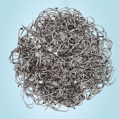 500pcs Metal Fish Hooks Set Small Outdoor Fishing Hooks Assorted Sizes 3 to 12 Suitable for Freshwater and Saltwater Fishing Practical Terminal Tackle Kit