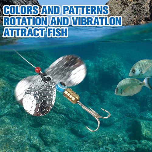Walleye Rig Making Kit DIY Fishing Lure Spinner Making Kit Supplies Parts Crawler Harness Live Bait Rigs Colorado Blades Pompano Floats Clevis Beads Tackle Fishing - color: 35pcs Blade Spoon