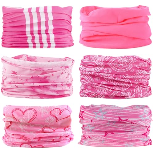 Venswell Neck Gaiter Face Mask Men Women,Seamless Bandana Rave Face Cover Scarf Mask,Balaclava,Headband, Head Wrap,Headwear - color: A-style 3