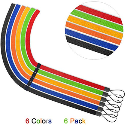 AMUU Lanyards Adjustable 6 Pcs for Walkie-talkie,Cruise,Keys,Pen,Phone | Neck Lanyards id Badges Holder Office,Cell Phones,USB,Whistles,iPod - color: 6 Pack Colors Neck Lanyard