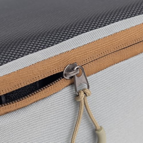 Small Fly Fishing Reel Case with 2 Adjustable Shockproof Dividers Reel Carry Bag