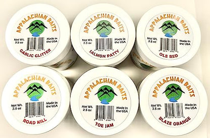 Salmon Patty, Soft Sinking Dough Bait, Scented, (Trout, Steelhead, Panfish), 2.5 oz