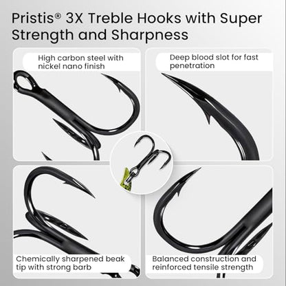 Pristis Jig Head Fishing Lures for Freshwater Saltwater, Weedless Swim Jig Teasers with Sharp Hooks & Exquisite Coating, Pre-Rigged Vibrating Swimbaits Kit Gear for Bass Crappie Walleye Trout Pike - color: 6 pcs Micro Metal Blade Baits