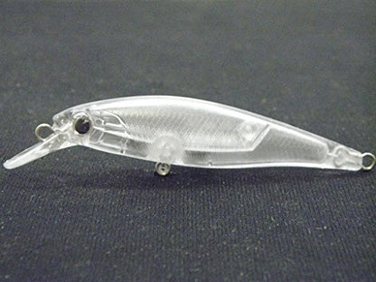 10 Blank Unpainted Minnow Crankbait Topwater Lipless Jerkbait Fishing Lures V3 - color: UPM762P10