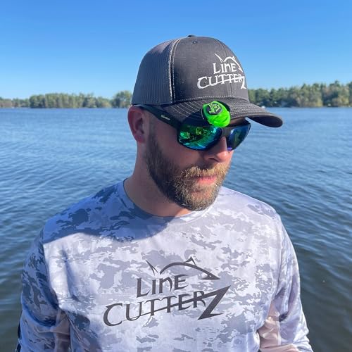 LINE CUTTERZ Patented Dual Hybrid Ceramic Cutter + Stainless Steel Micro Scissors Fishing Line Trimmer - Pink - color: Pink