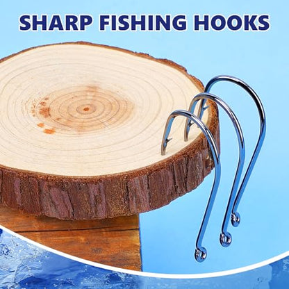 UCEC Circle Fishing Hooks Octopus Hooks Saltwater Freshwater, High Carbon Steel Offset Fishing Octopus Hook Set for Catfish Trout Fishing Size #1 1/02/03/04/05/06/07/08/0 170/ 100PCS - color: 100PCS Size: 1/0 2/0 3/0 4/0 5/0 6/0 7/0