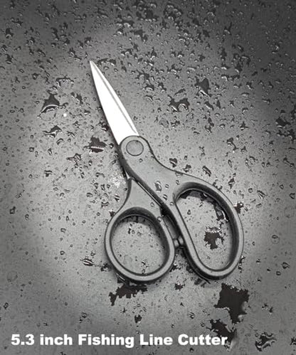 Fishing Pliers,Saltwater Resistant Fishing Gear,Fly Fishing Tools Set,Hook Remover Split Ring,Ice Fishing Gifts for Men - color: A01-Green Tool Sets