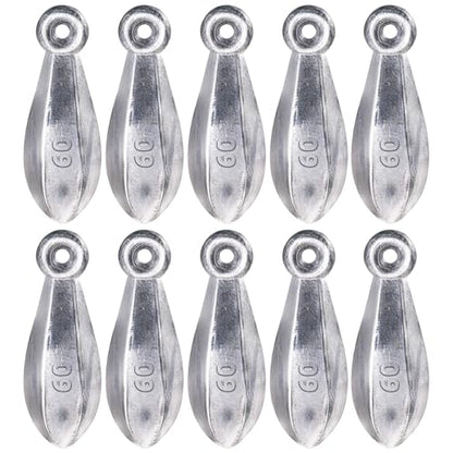 Sougayilang Fishing Weights Sinkers Bank Sinkers Bullet Weights for Surf Fishing Pier Bank Fishing Saltwater Fishing Gear 1oz to 12oz - size: 2oz 10pcs