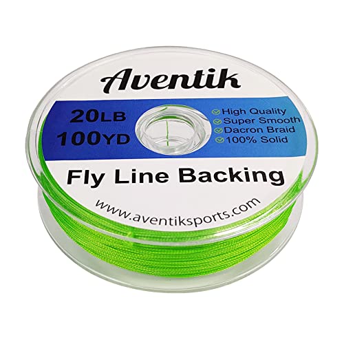 Aventik Dacron Braided Fly Line Backing 100Y/200Y 20LB/30LB - color: Green, size: 20LB,100YARD