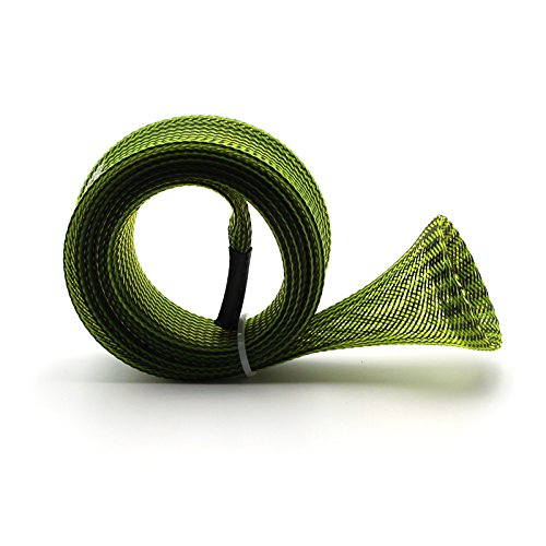 Mr. Z Pack of 4 Casting Fishing Rod Sleeves with 2 Rod Straps Fishing Rod Covers Pole Jacket Rod Socks - color: Green