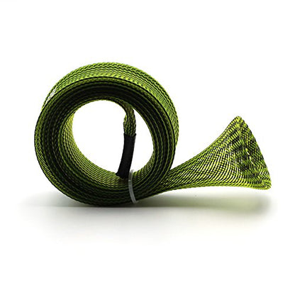 Mr. Z Pack of 4 Casting Fishing Rod Sleeves with 2 Rod Straps Fishing Rod Covers Pole Jacket Rod Socks - color: Green
